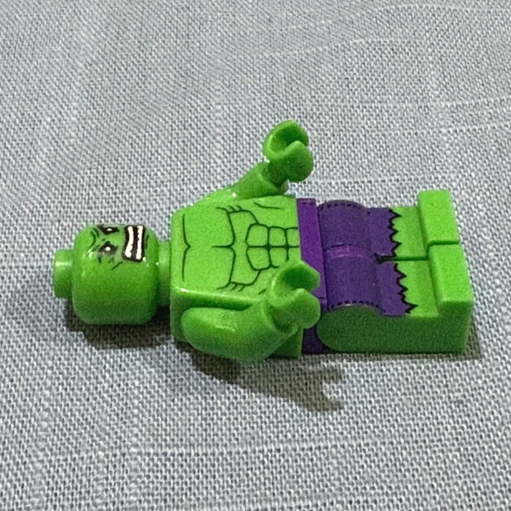 Marvel Super Heroes Hulk Minifigure Green Muscle Purple Pants Action Figure
